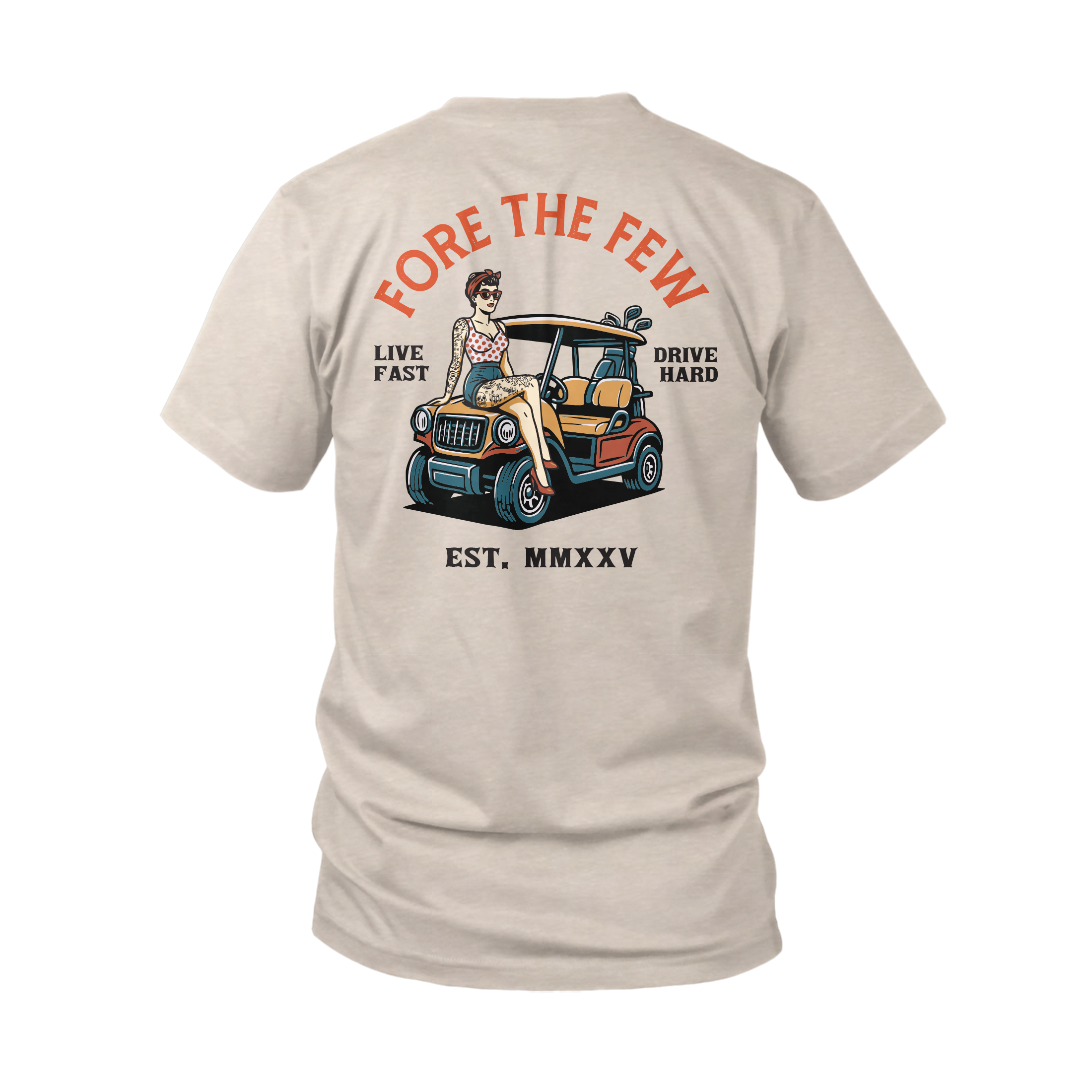 Golf Cart T-Shirt – Sand