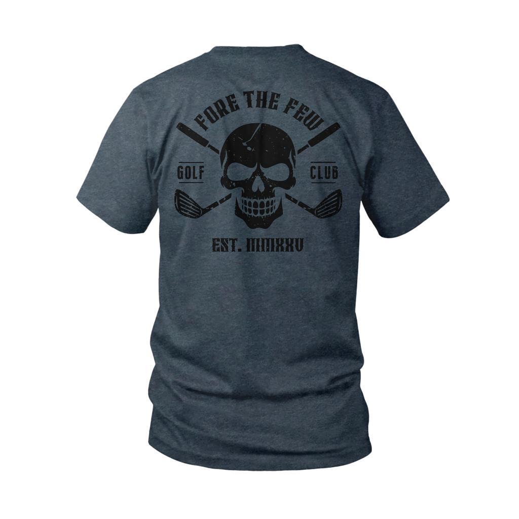 Skull & Clubs T-Shirt - Heather Navy